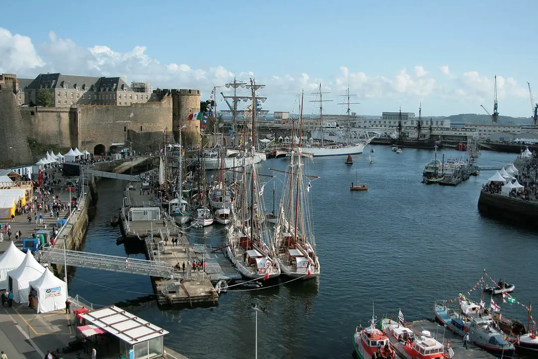 Bretagne Hafen von Brest
