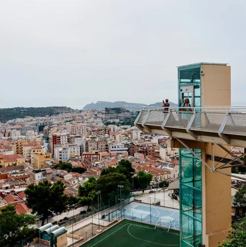 Cagliari Aufzug zur Terrazza Umberto I