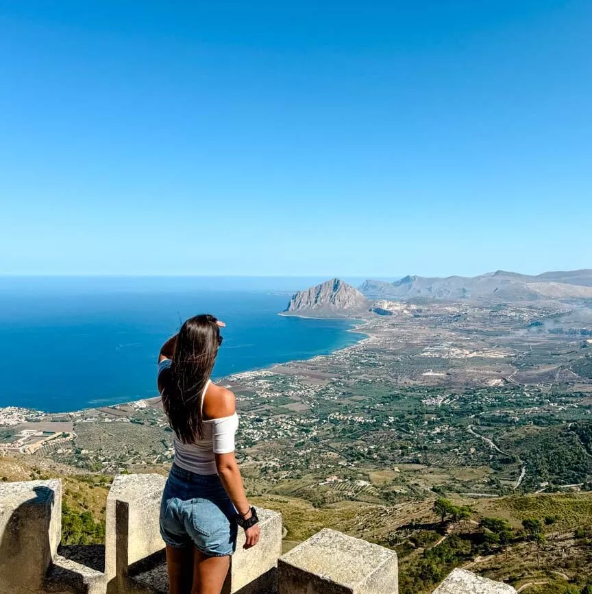 Sizilien Ausblick Erice