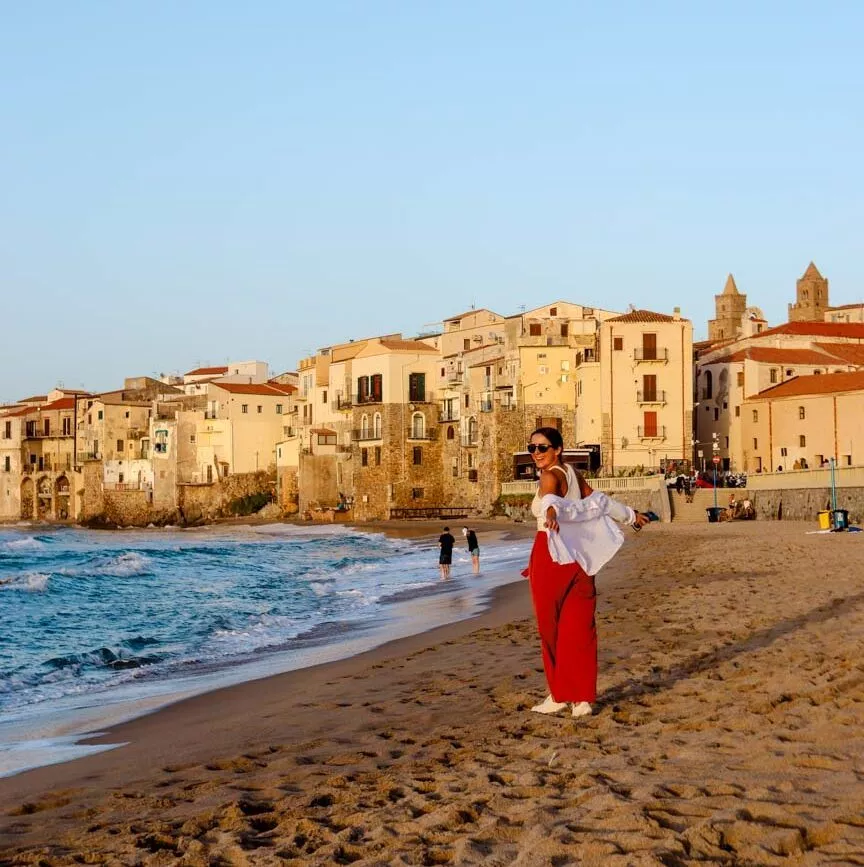 sizilien cefalu strand Sizilien Cefalù Strand