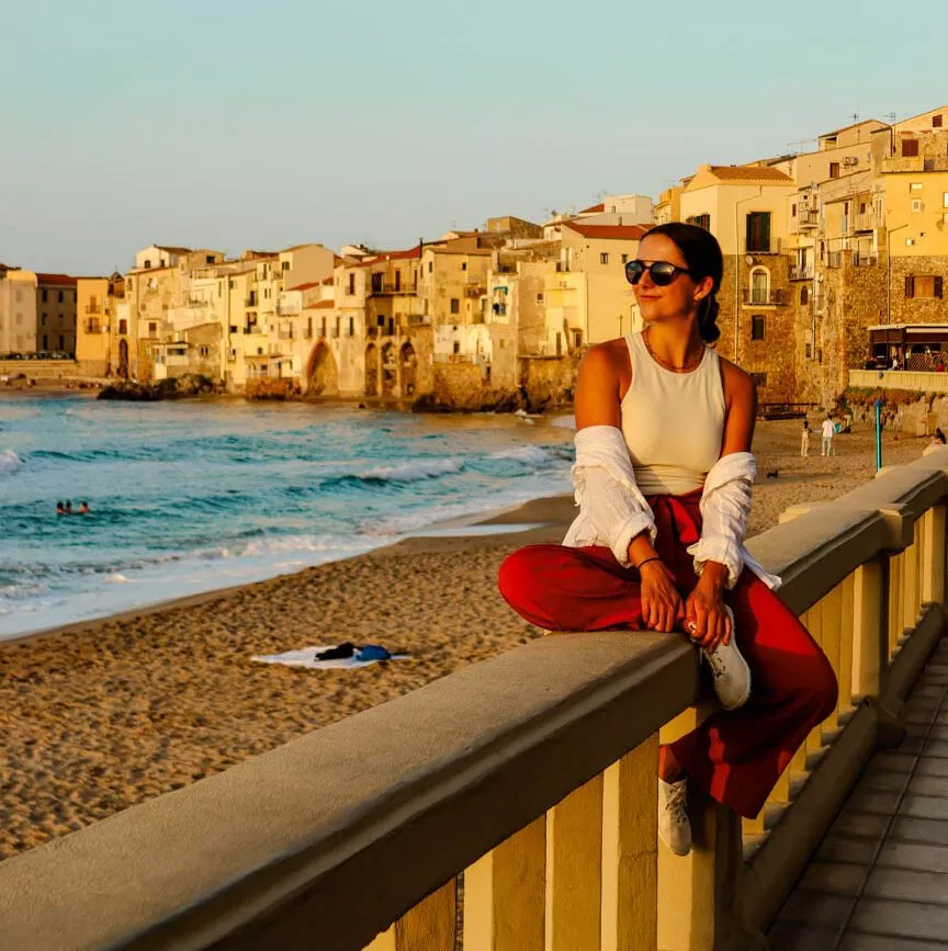 sizilien cefalu strandpromenade sizilien cefalu strandpromenade