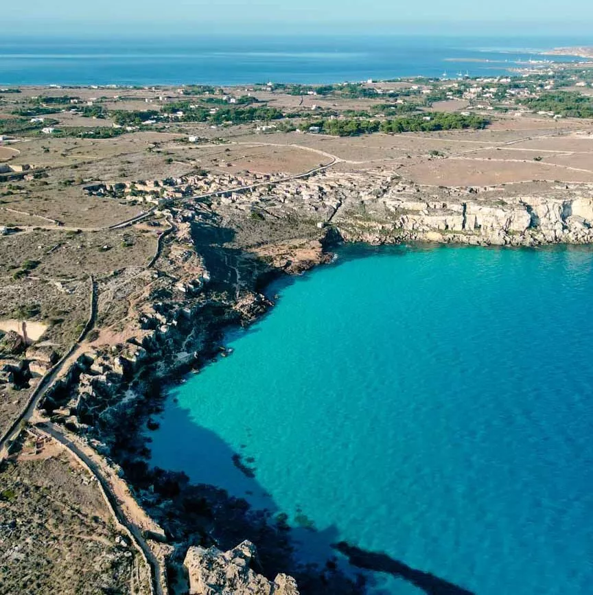 sizilien favignana von oben sizilien favignana von oben