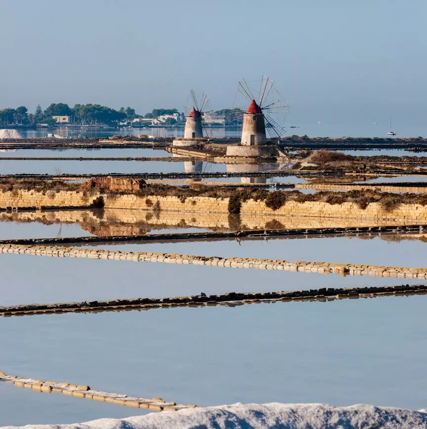 sizilien salinen bei lagune von marsala sizilien salinen bei lagune von marsala