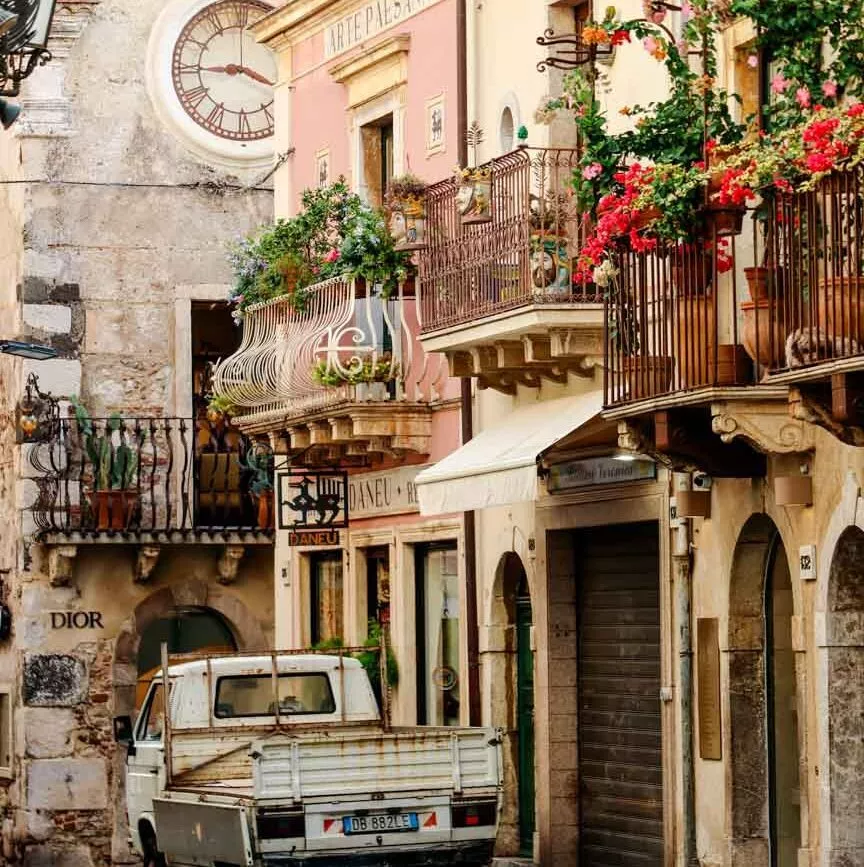 sizilien taormina altstadt sizilien taormina altstadt