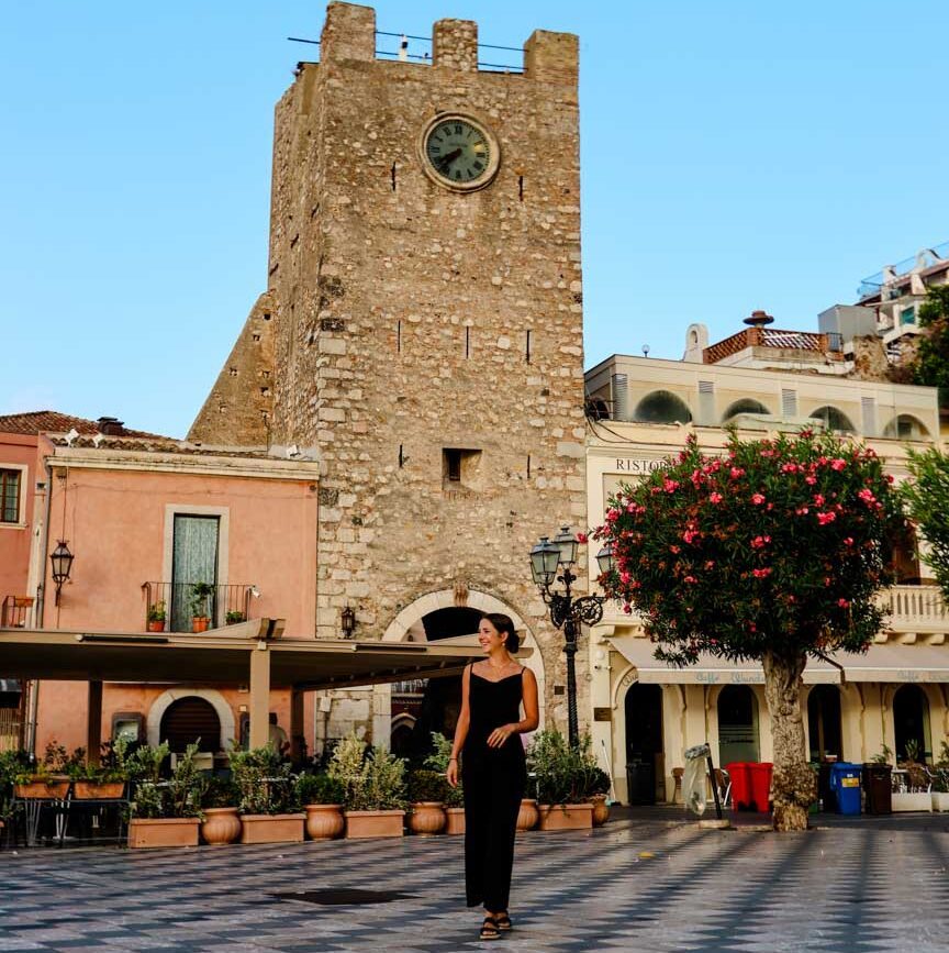 Sizilien Taormina Gassen