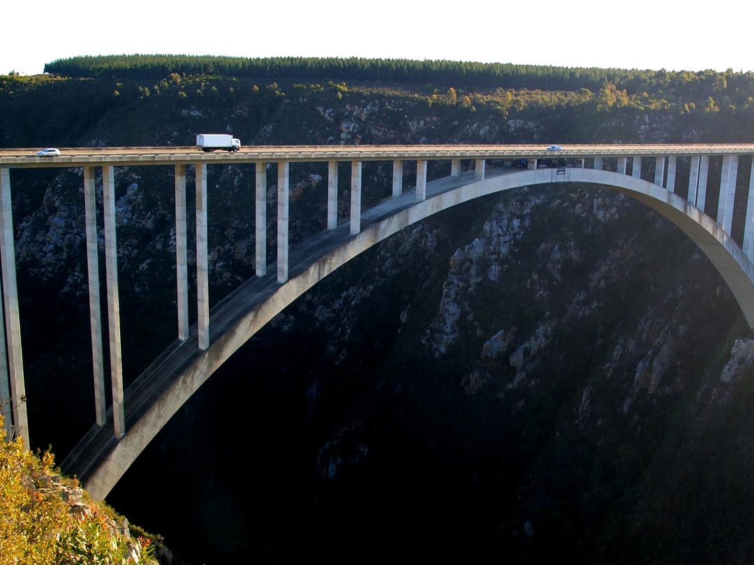 Südafrika Tsitsikamma Nationalpark Bloukrans-Bridge bungee