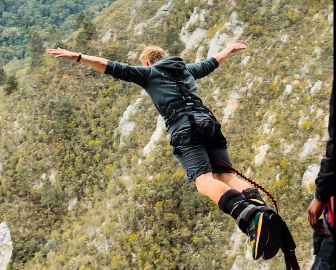 Südafrika Tsitsikamma Nationalpark Bungee-Jump