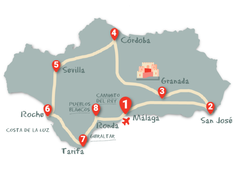 Andalusien Rundreise Perfekte 14TageRoute mit dem Mietwagen