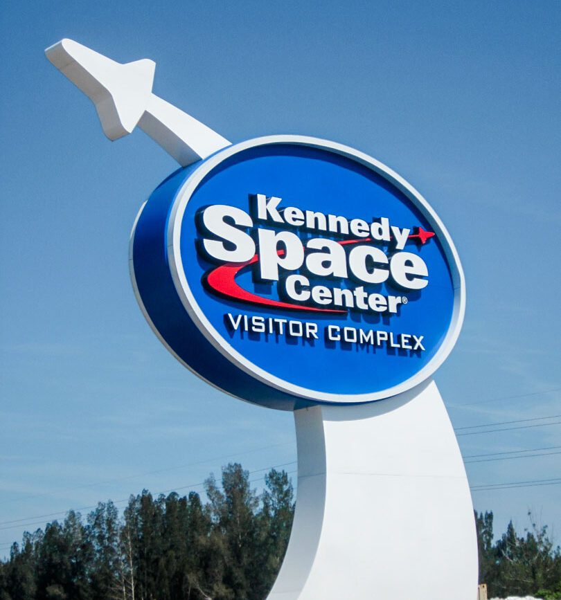 Florida Kennedy Space Center Schild