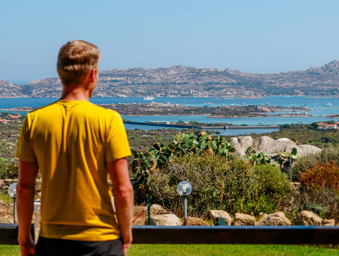 la maddalena sardinien ausblick von der terrasse bb villa sprafundu la maddalena sardinien ausblick von der terrasse bb villa sprafundu