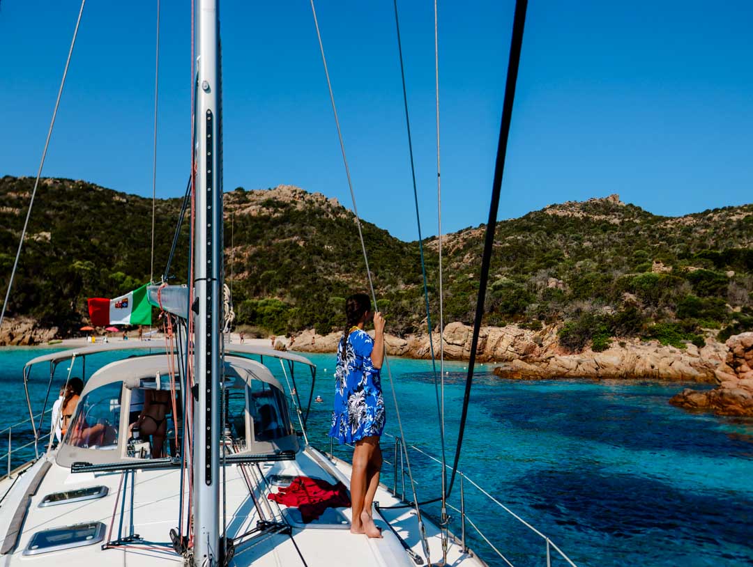 la maddalena sardinien segeltoern beim la maddalena archipel