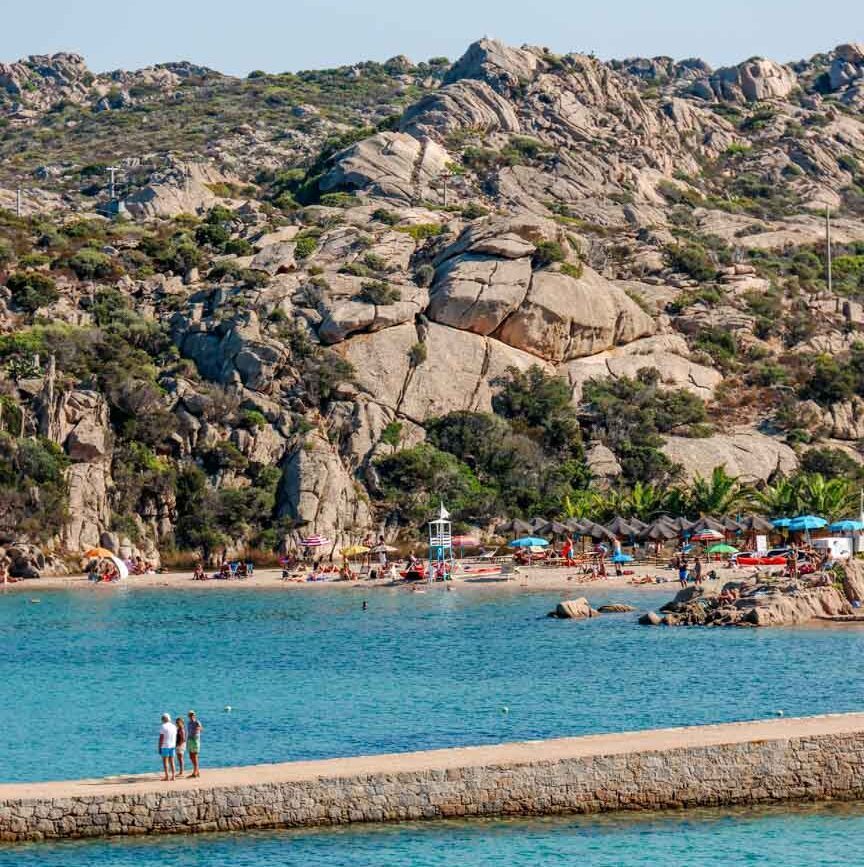 la maddalena sardinien spiaggia di cala spalmatore