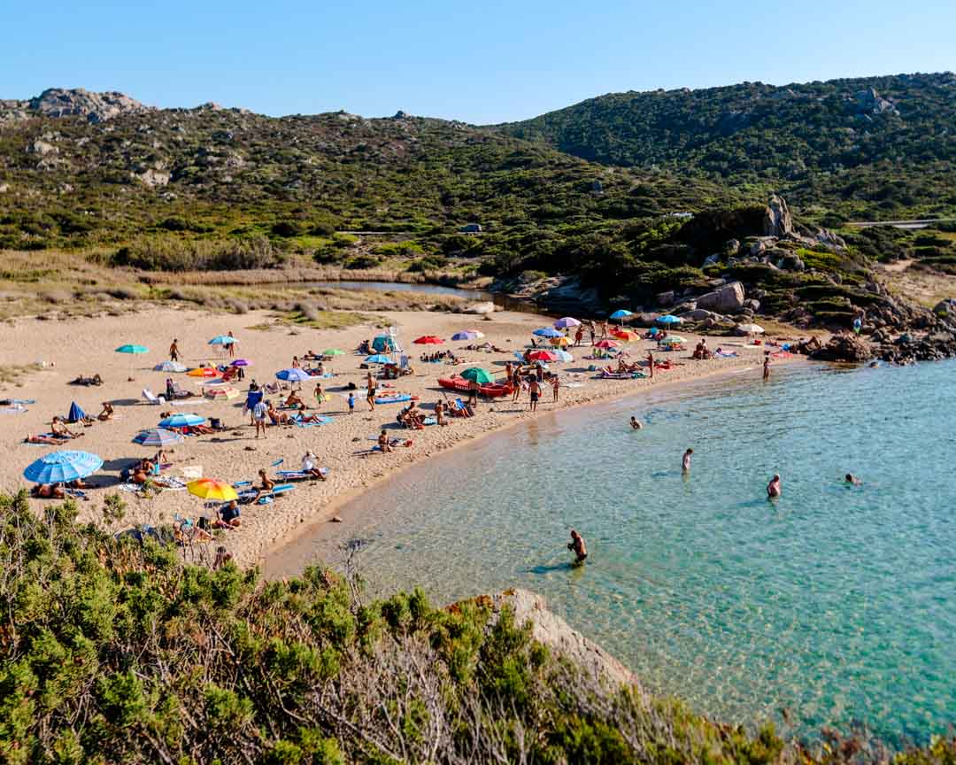 la maddalena sardinien spiaggia monti d a rena