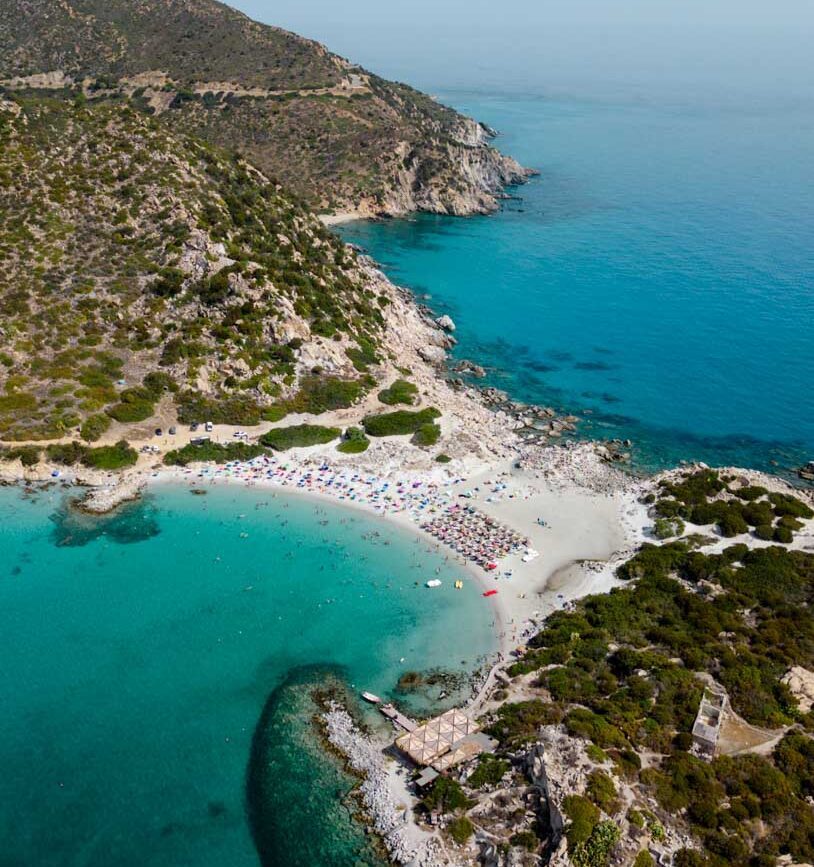 sardinien capo carbonara spiaggia di punta molentis