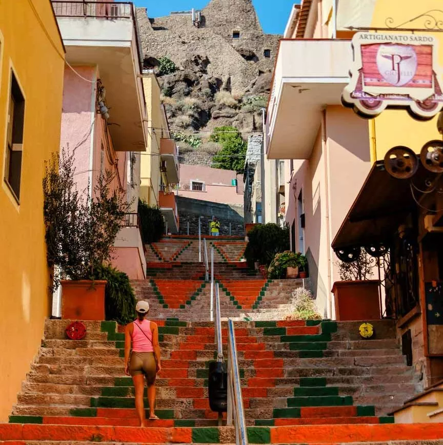 sardinien castelsardo weg zur festung sardinien castelsardo weg zur festung