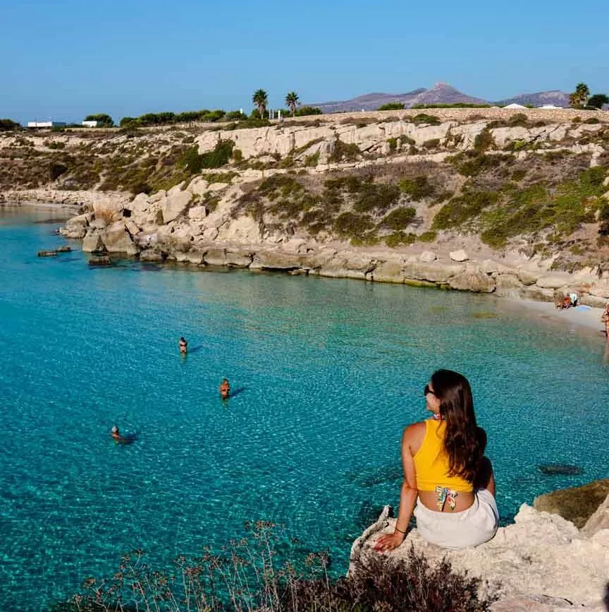 sizilien bucht auf favigana