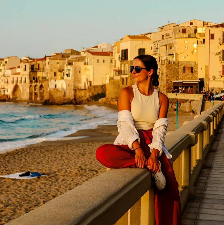 sizilien cefalu strandpromende cefalu Sizilien Cefalù