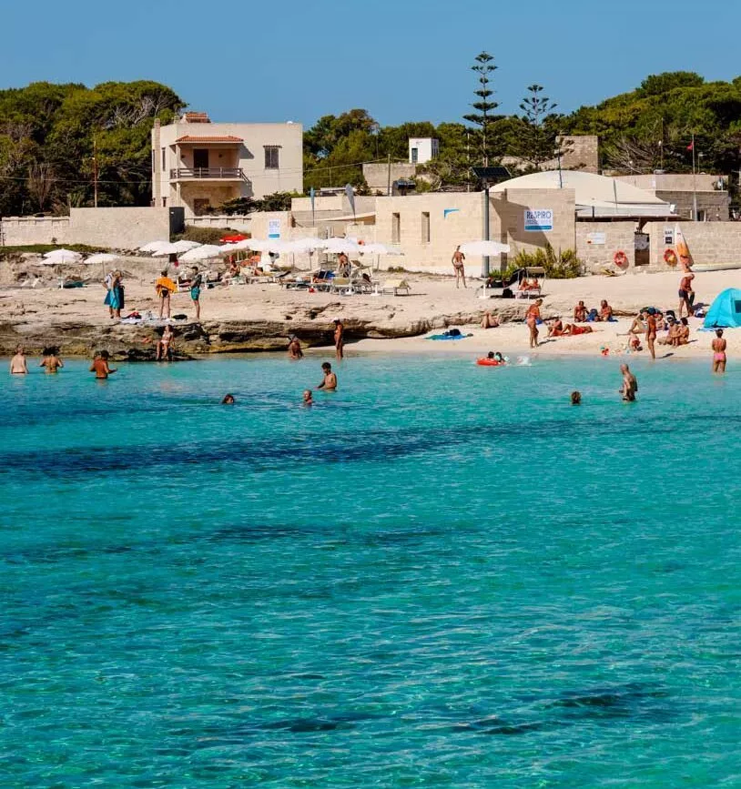 sizilien favignana spiaggia di lido burrone