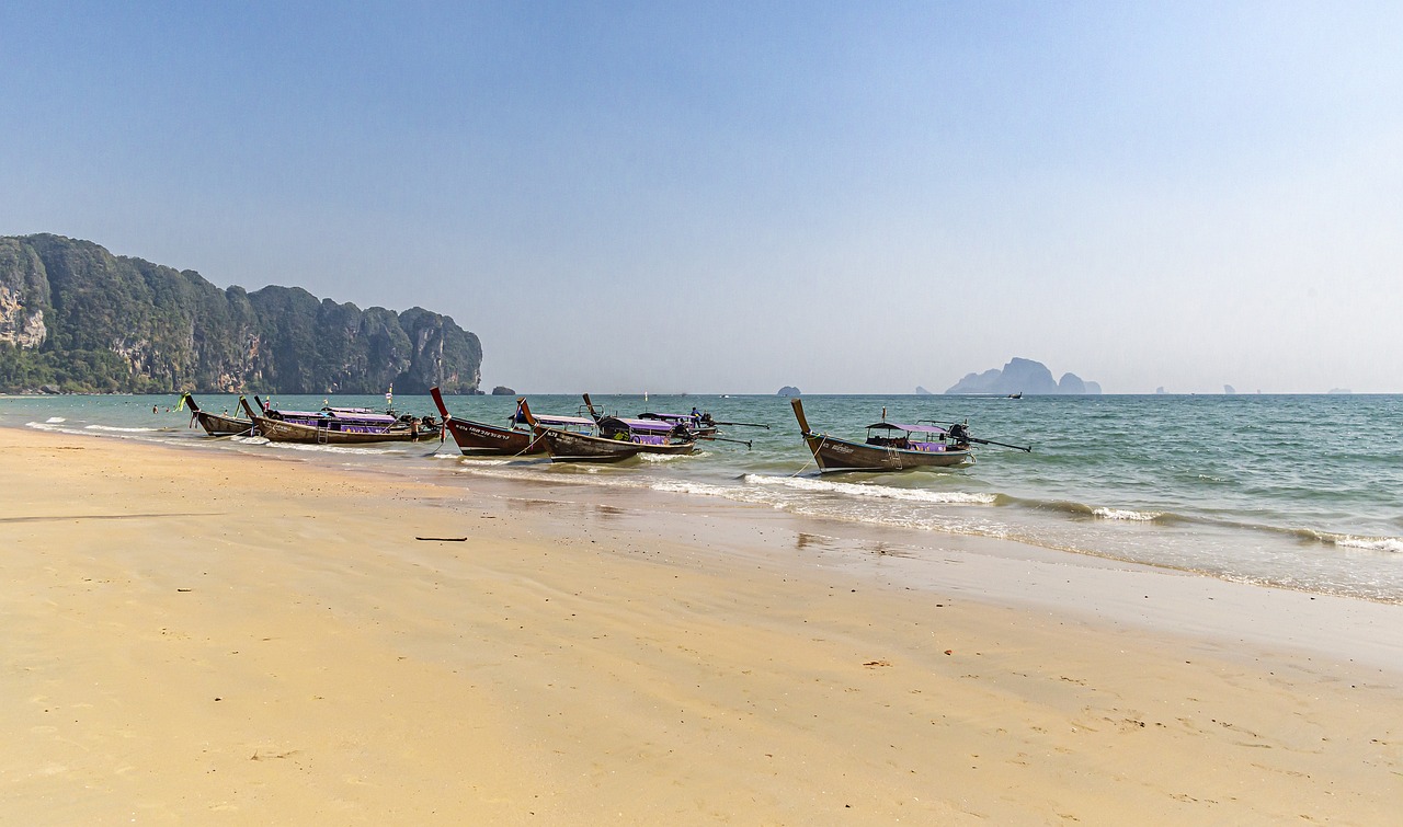 thailand ao nang beach longtailboote