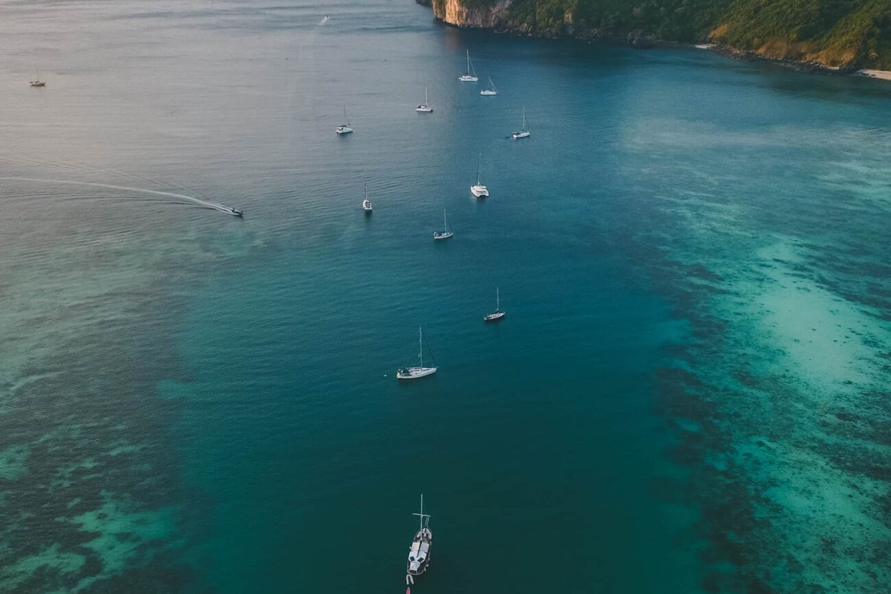 thailand koh phi phi meer boote