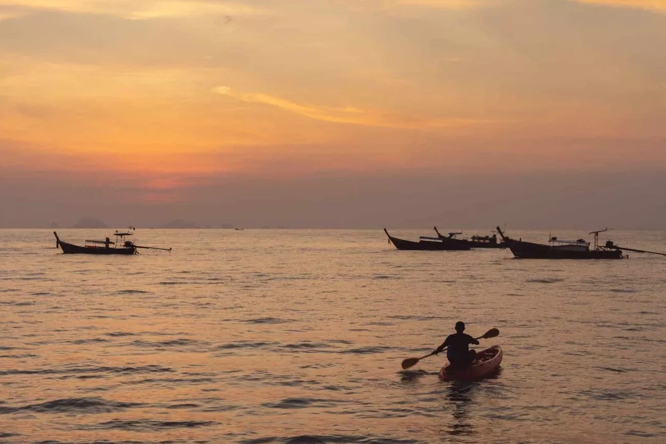 thailand koh yao noi kueste kajak abend