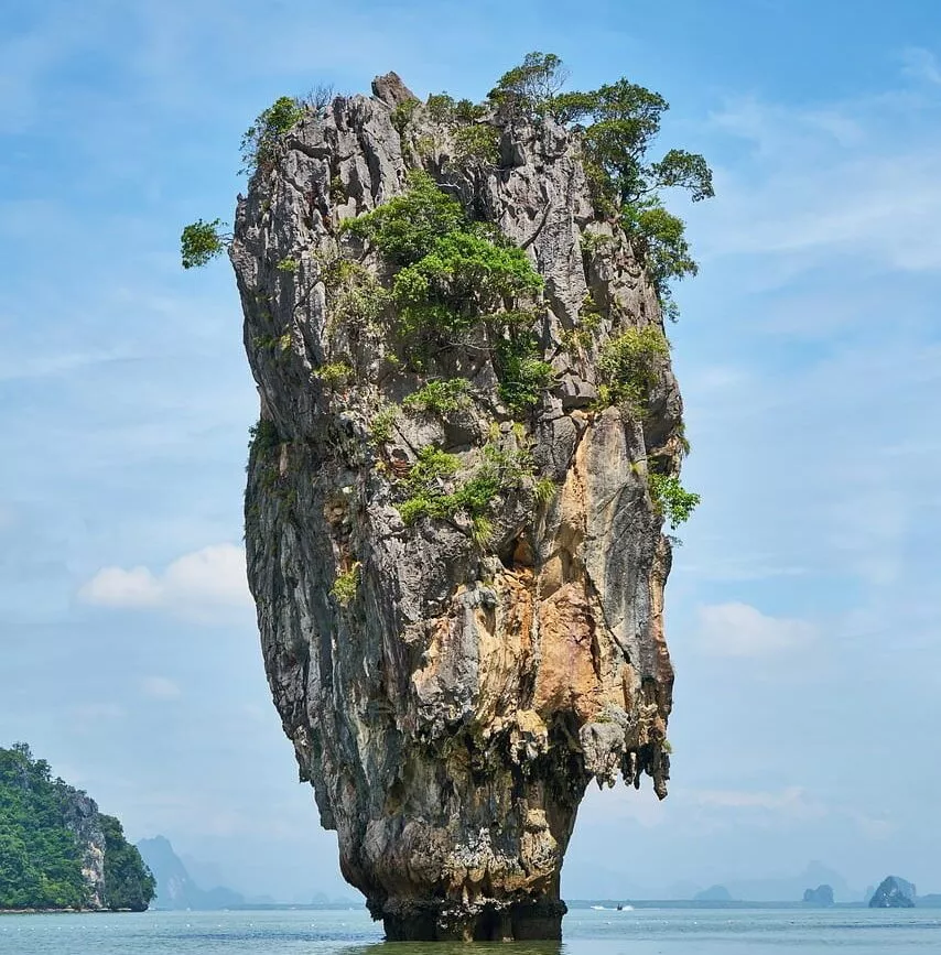 thailand phang nga james bond felsen