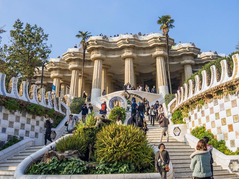 Hypostylische Halle Park Güell