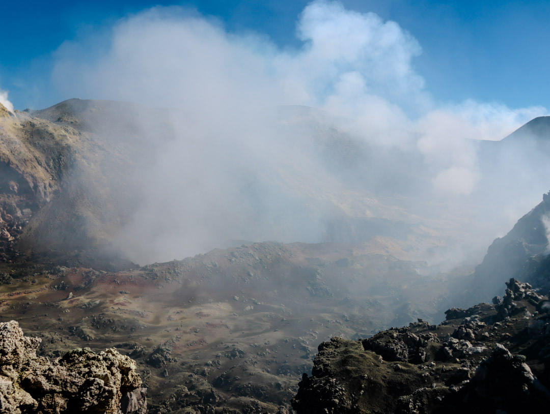 aetna tour dampfender gipfelkrater