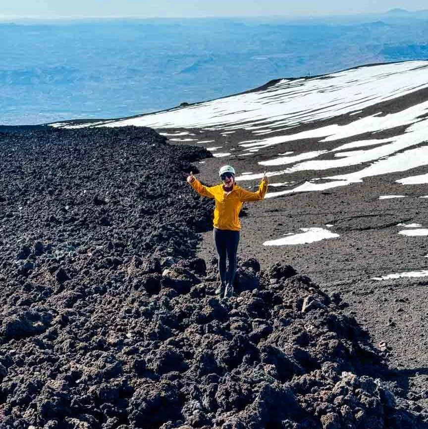 Ätna Tour Nordroute Frischer Lavastrom