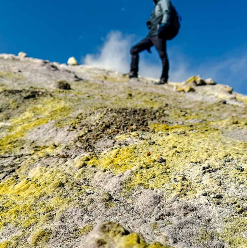 aetna tour nordroute gelbe schwefelablagerungen