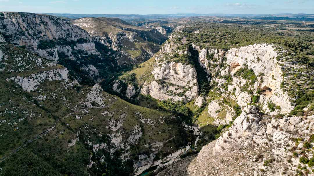 cavagrande del cassibile von oben cavagrande del cassibile von oben