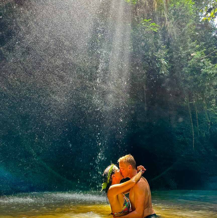 Goa Rang Reng Waterfall Ubud Bali
