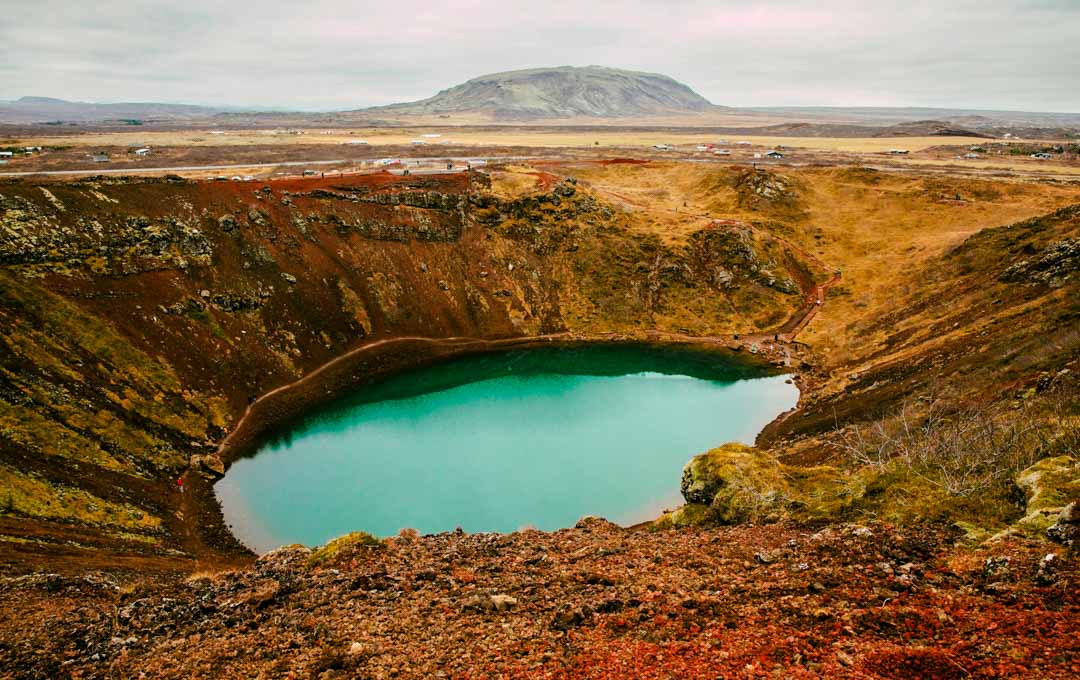 island golden circle vulkankrater kerid