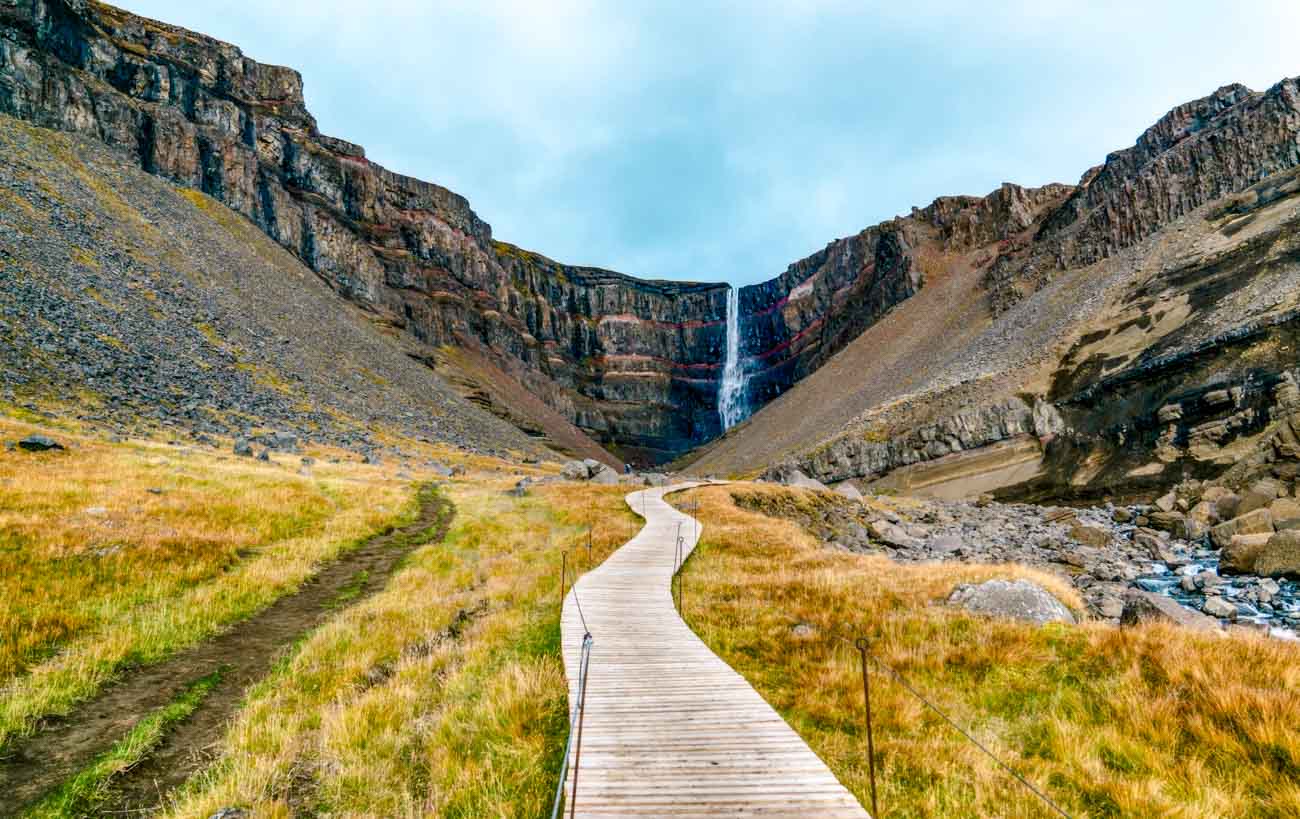 Island Höfn Hengifoss