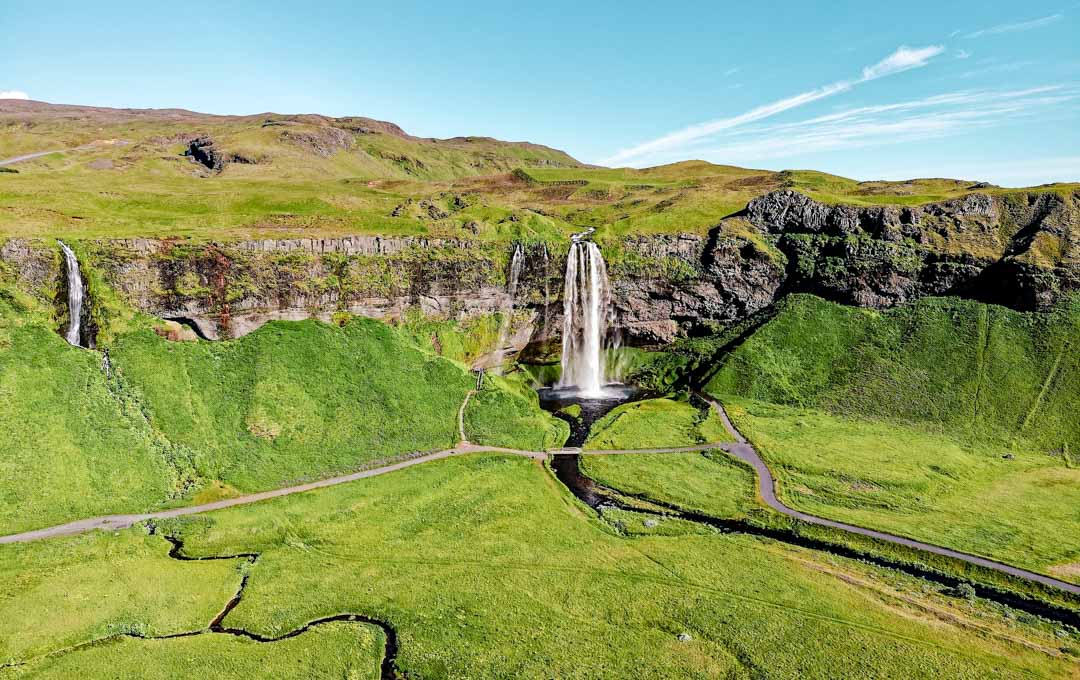 Island Seljalandsfoss Wasserfall 2