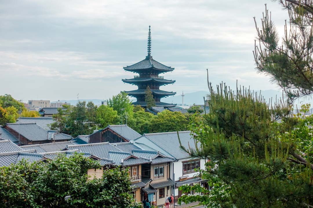 Japan Kyoto Pagoda vom Gion Viertel