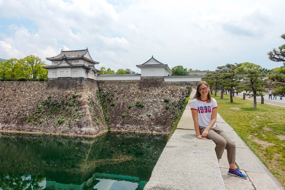 japan osaka schloss von aussen
