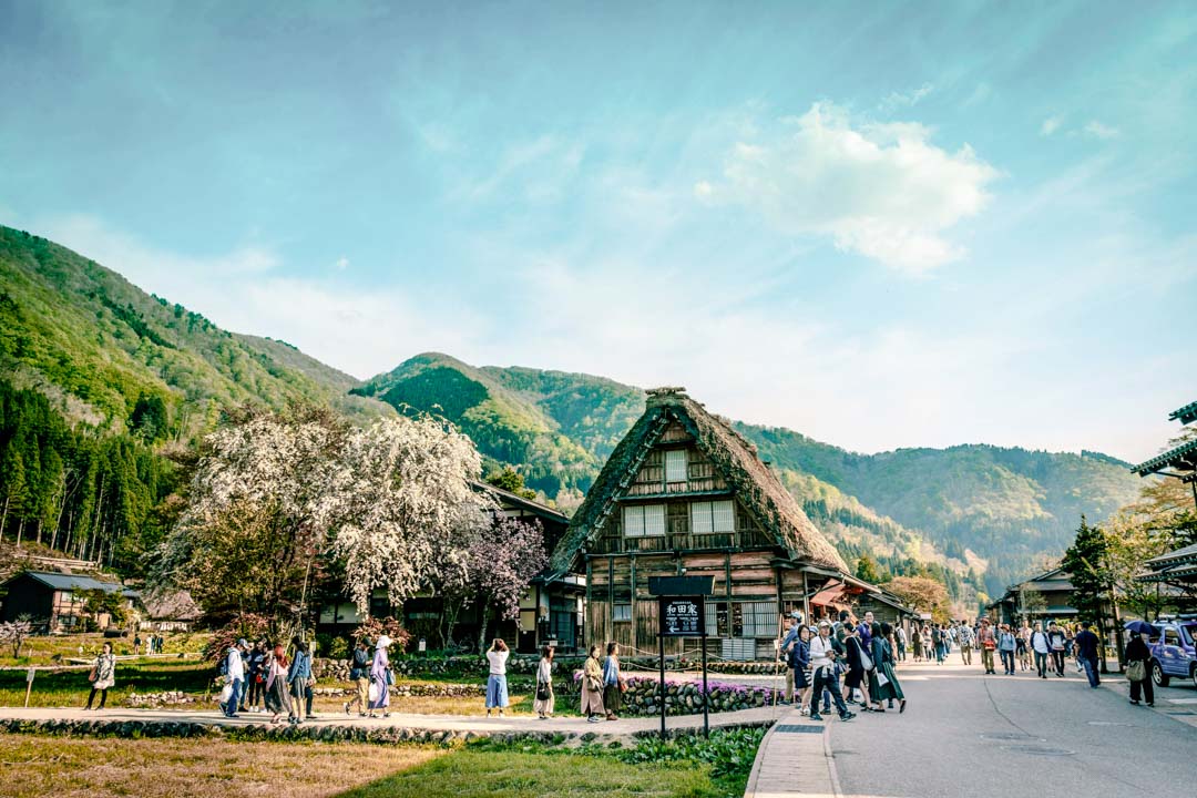 japan shirakawago traditionelles holzhaus