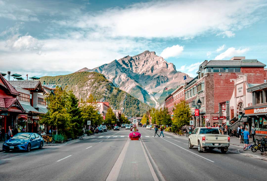 kanada ausblick auf die rockies aus banff kanada ausblick auf die rockies aus banff