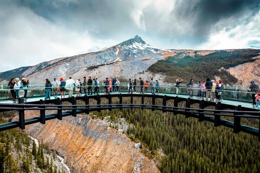 kanada columbia icefield skywalk kanada columbia icefield skywalk
