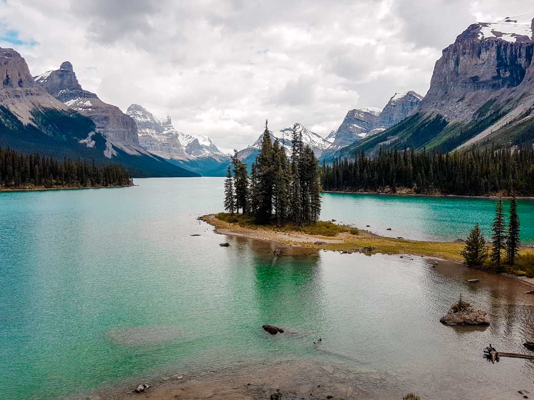 kanada jasper ausblick auf spirit island kanada jasper ausblick auf spirit island