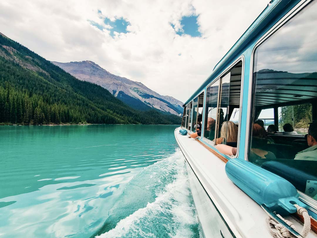 kanada jasper maligne lake bootsfahrt kanada jasper maligne lake bootsfahrt