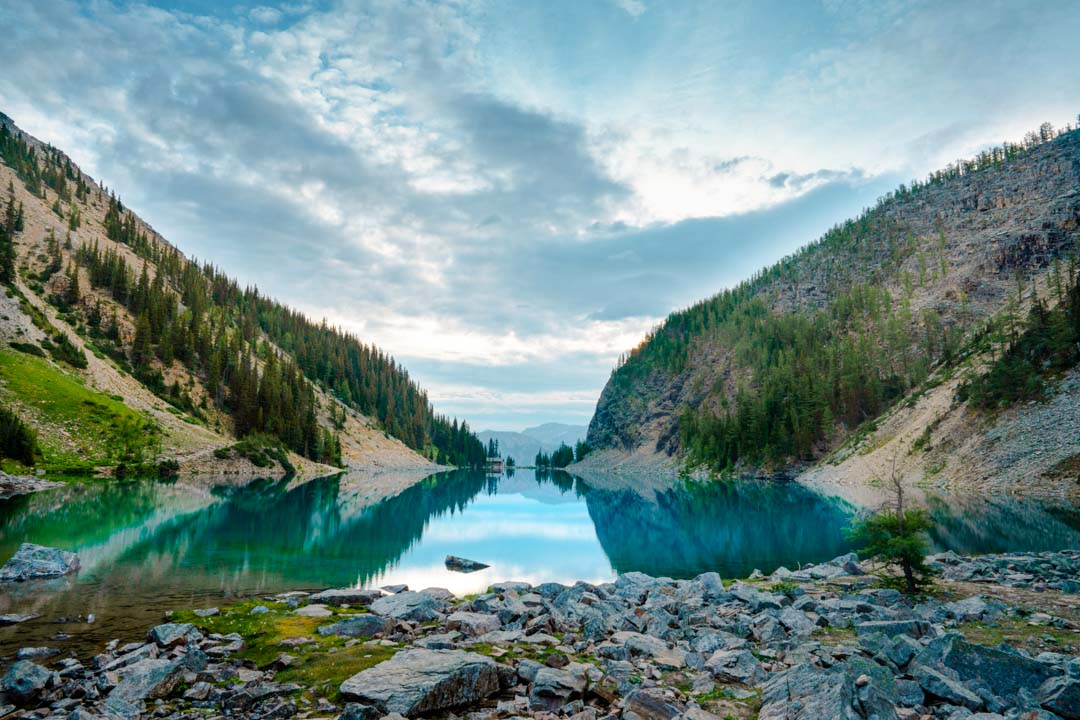 kanada rockies ausblick auf lake agnes kanada rockies ausblick auf lake agnes
