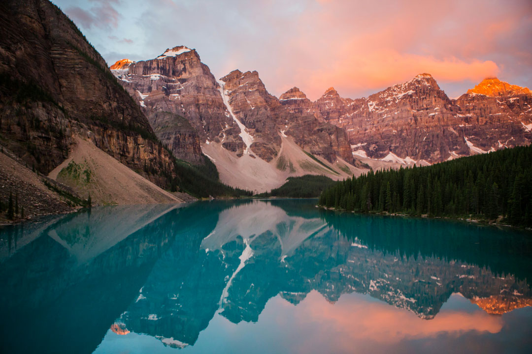 kanada sonnenaufgang moraine lake kanada sonnenaufgang moraine lake