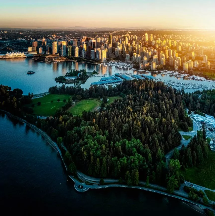 kanada vancouver ausblick vom wasserflugzeug kanada vancouver ausblick vom wasserflugzeug