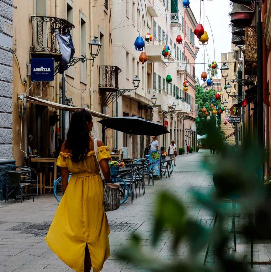 oristano innenstadt gasse