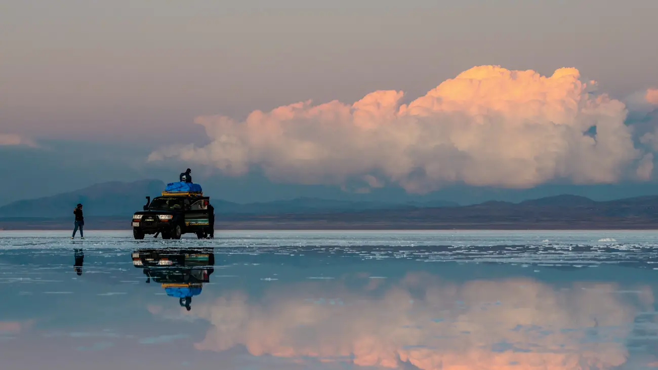 Salar de Uyuni Spiegelung im Waser