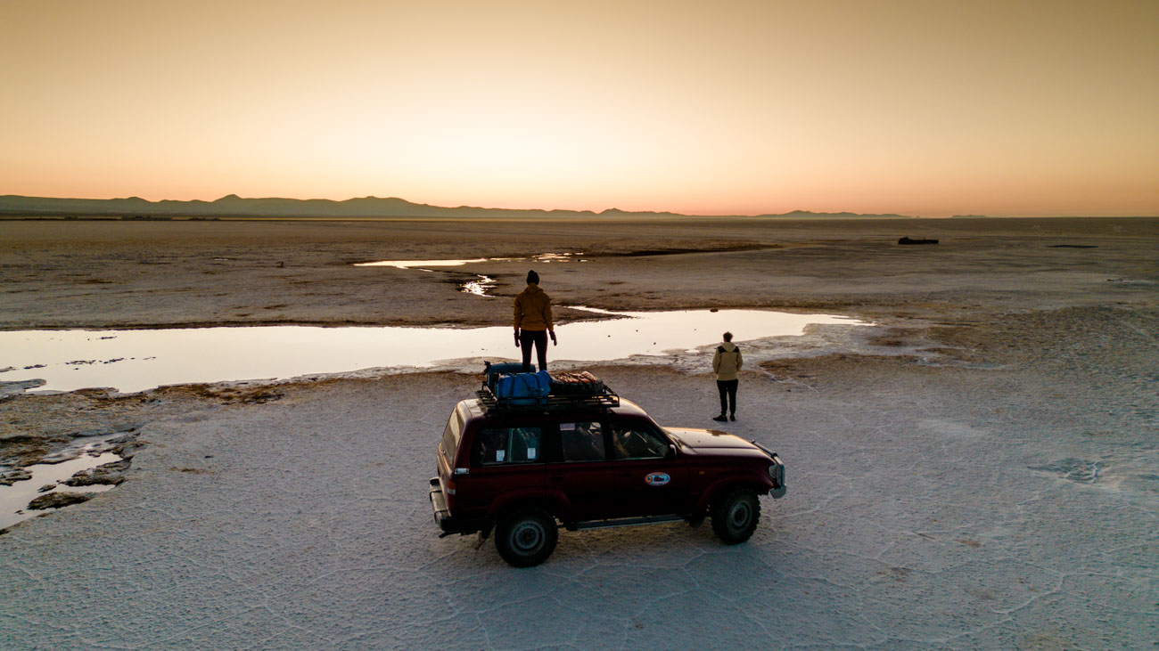 salzwueste bolivien sonnenaufgang