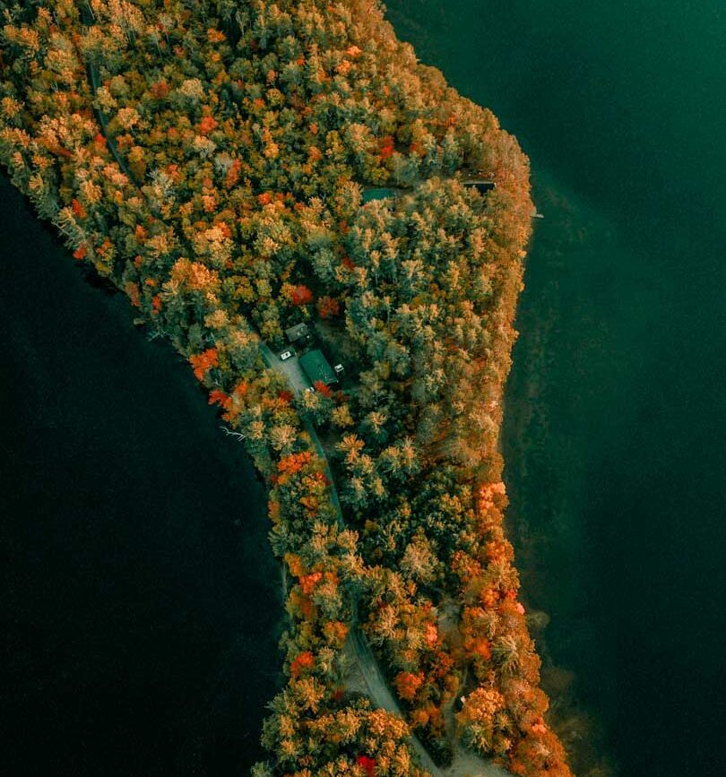 USA Camden Hills State Park von oben