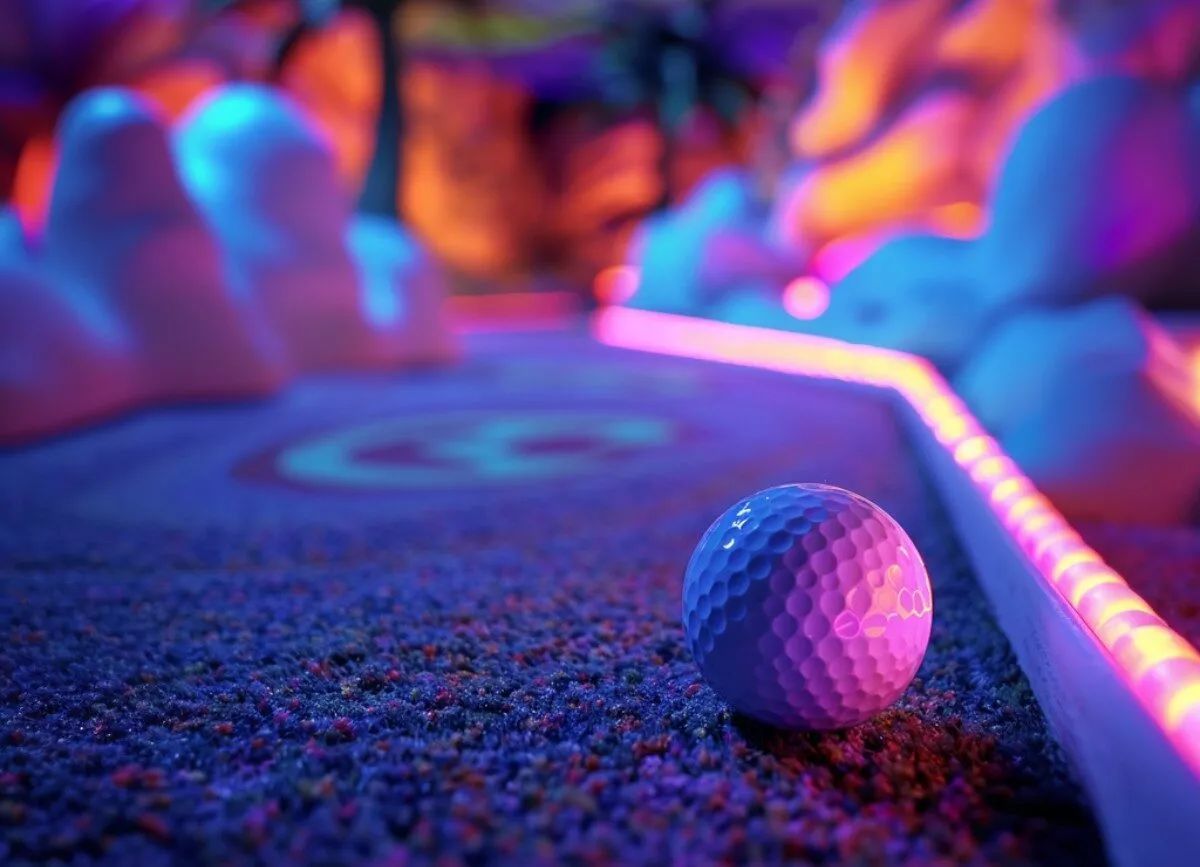 muenster schwarzlicht minigolf
